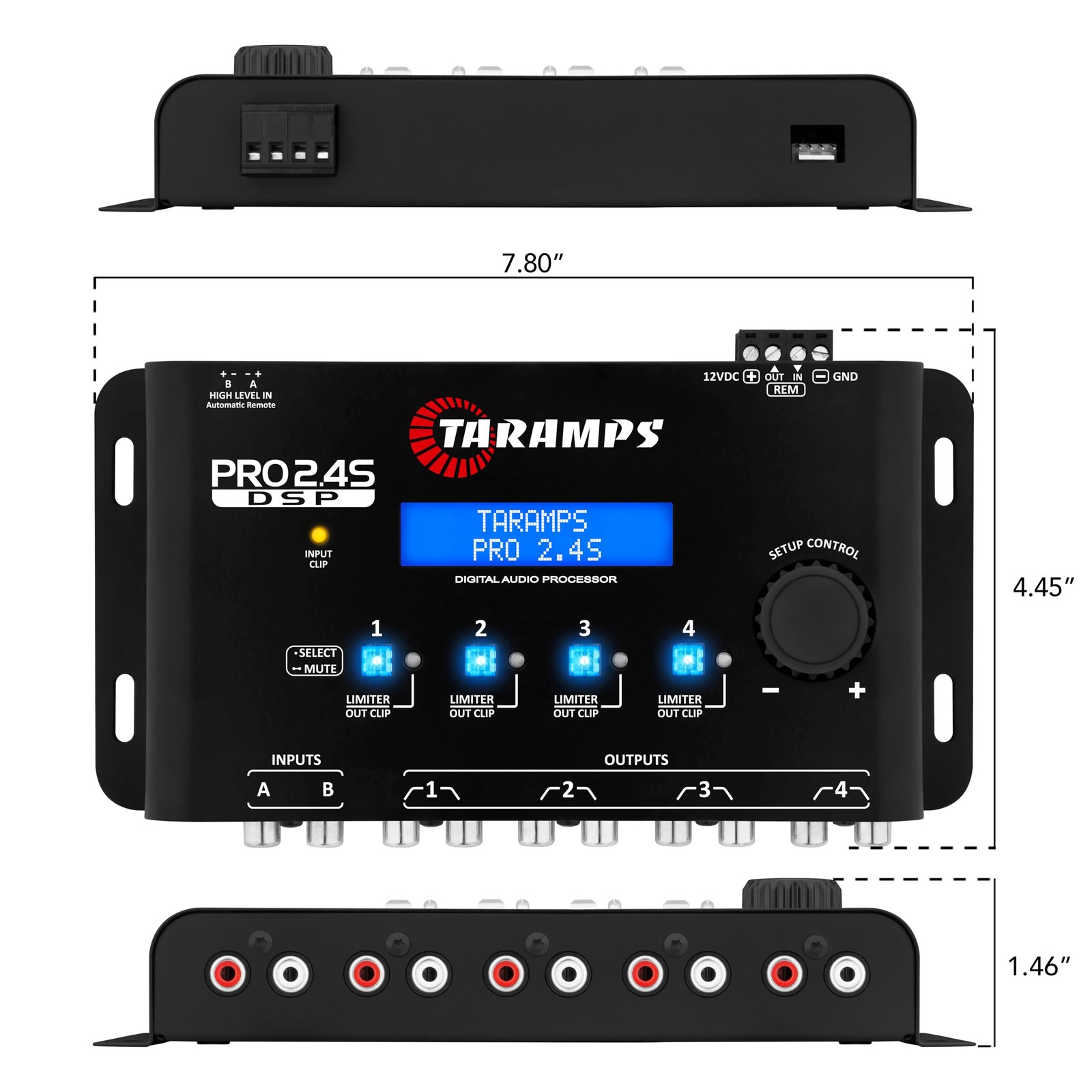 Pro 2.4S DSP Crossover Full Digital Signal Processor and Equalizer with Sequence