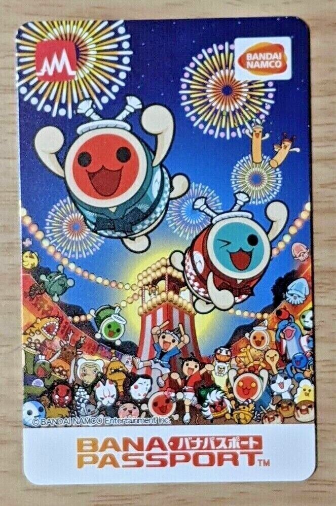 NEW Bandai Namco BANAPASSPORT Card Taiko no Tatsujin Drum Master IC bana pass