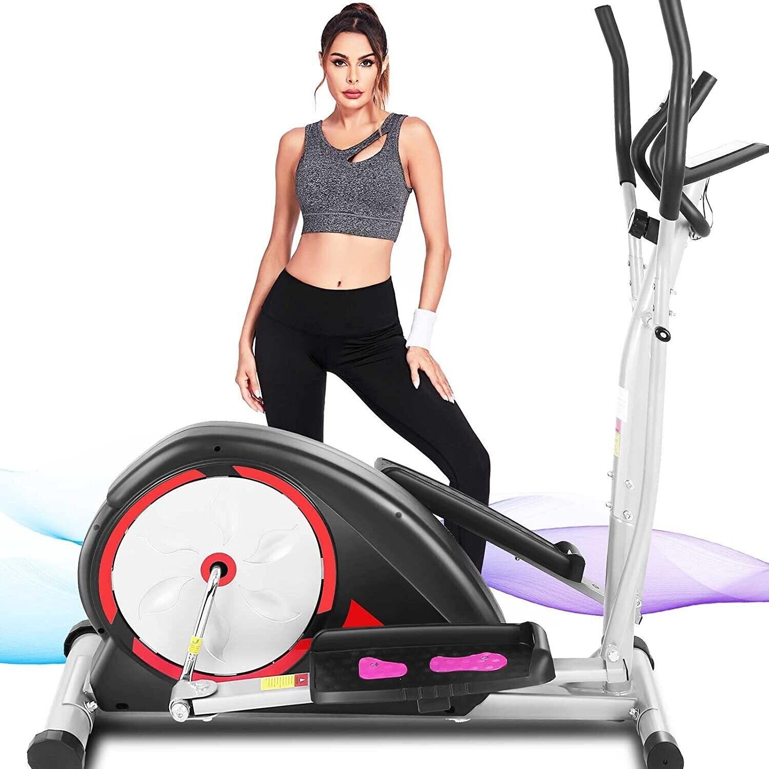 Magnetic Elliptical Exercise Bike Fitness Training Machine Home/Gym Cardio Yoga✨