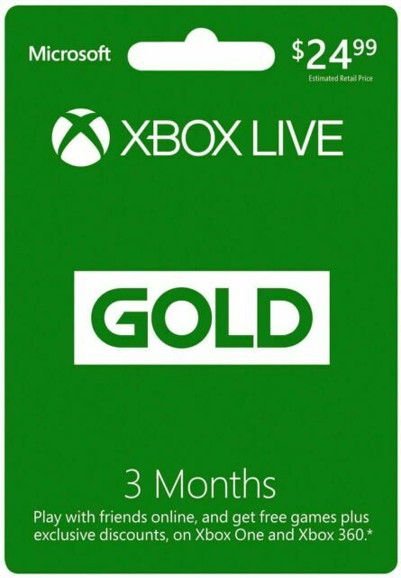 Microsoft 52K-00153 Xbox Live 3 Month Gold Cards Brings 10 Cards