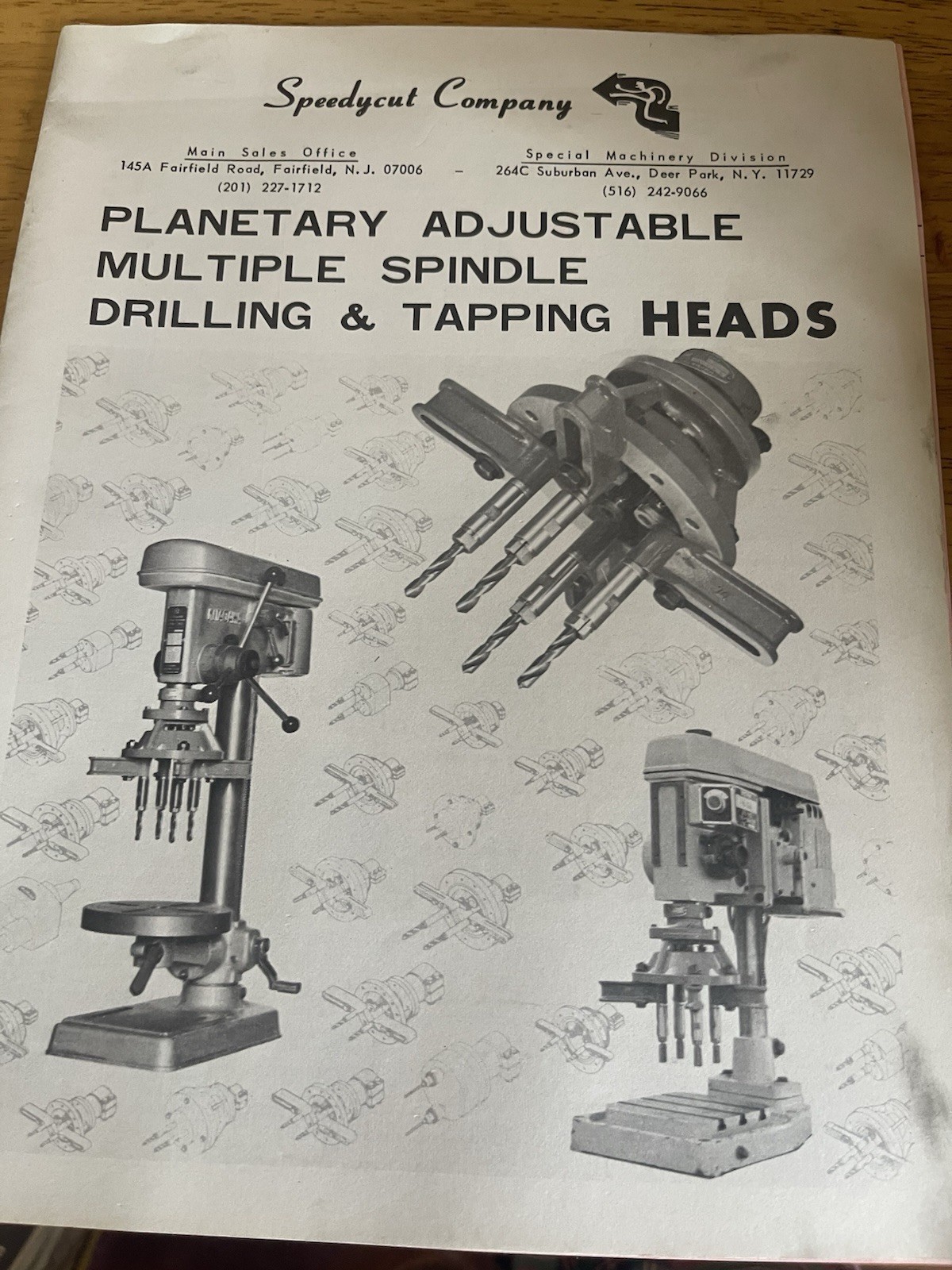 Speedycut Company Planetary Adjustable Multiple Spindle Driling & Tapping Heads