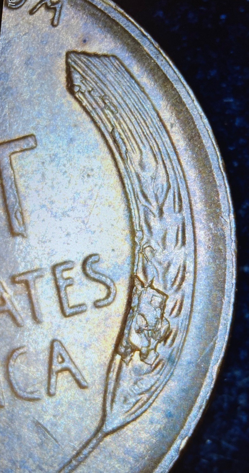 1953 Lincoln Wheat Cent - MINT ERRORS Die Crack & Die Chips Reverse & Obverse 🔥