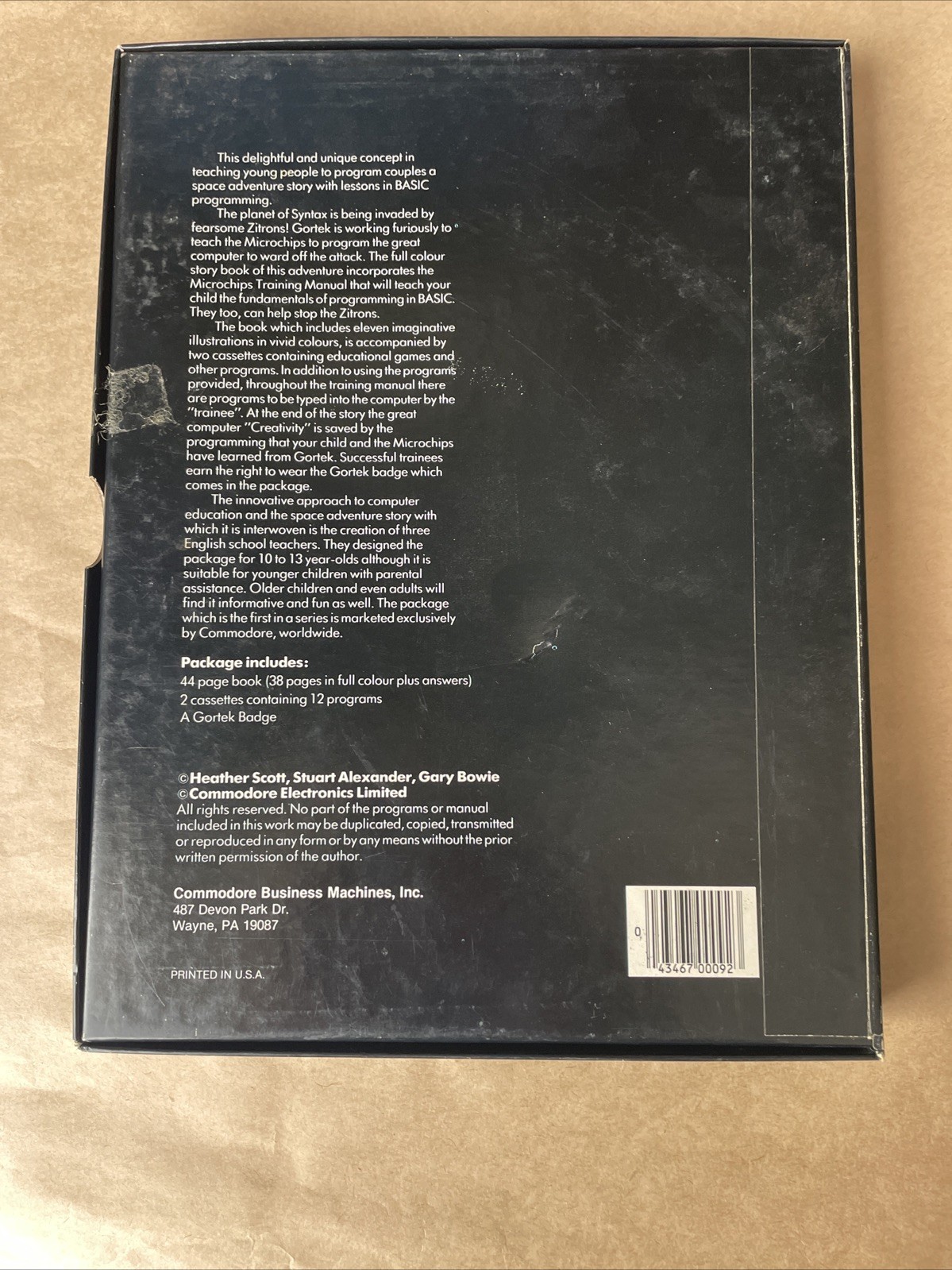 * Vintage Gortek And The Microchips (1982) Vic-20 Programming By Commodore. F