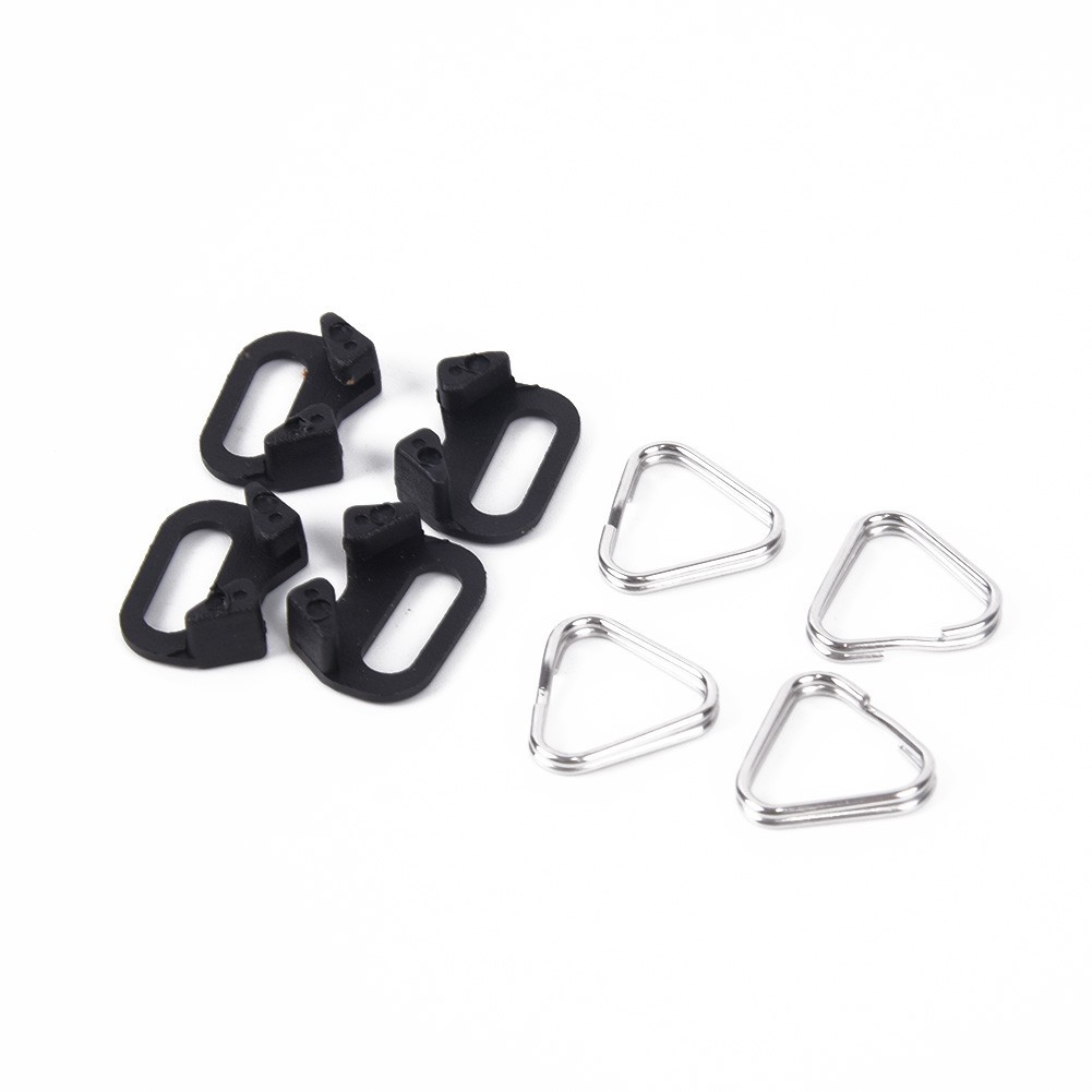 4* Triangular Split Ring Stainless Steel Part For Camera Back Belt Strap Buckle