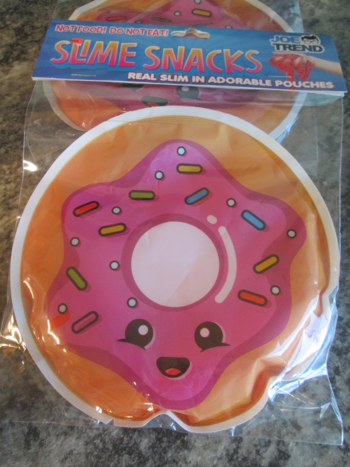 Joe Trend Slime Snacks Pouches Donut DO NOT EAT!