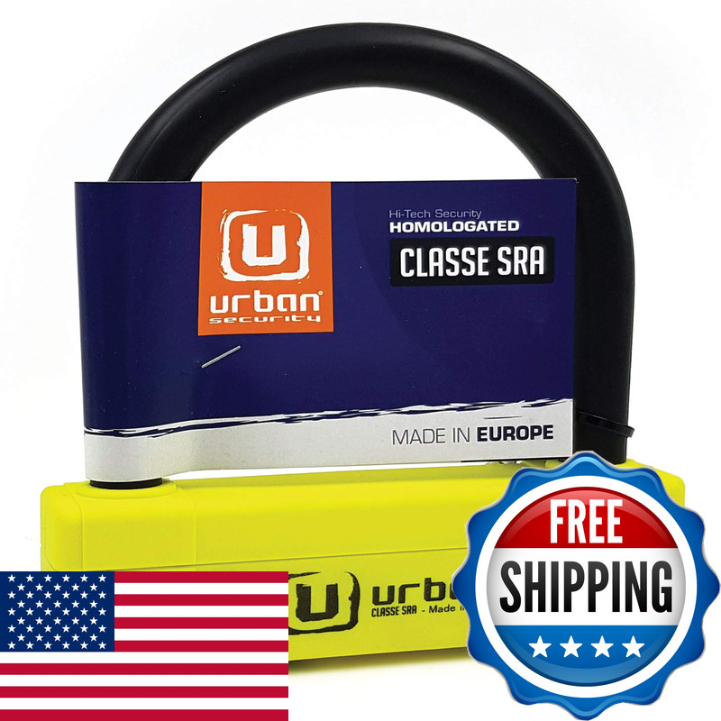 Urban Ur120125 Motorcycle U Lock Maximum Security Sra Approved Hardened Steel