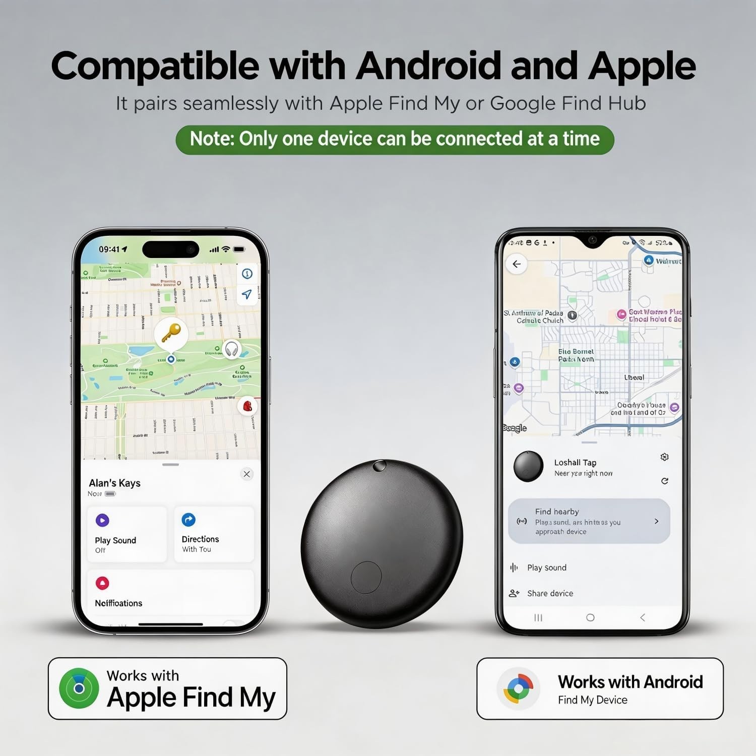 GPS Tracker for Vehicles - No Subscription Tracker Device for Vehicles, No Mo...