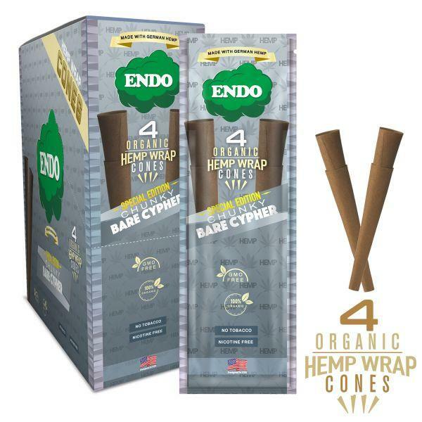 Endo Flavored Herbal Organic Cones Chunky Bare Cypher 15 X 4 pk....Free shipping