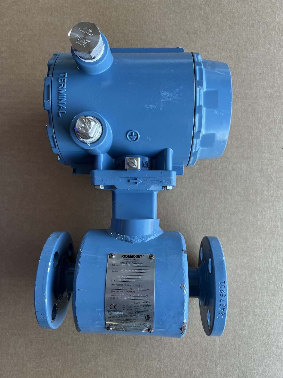 ROSEMOUNT MAGNETIC FLOW METER 8705T /TRANSMITER 8732C 1\2" DN25