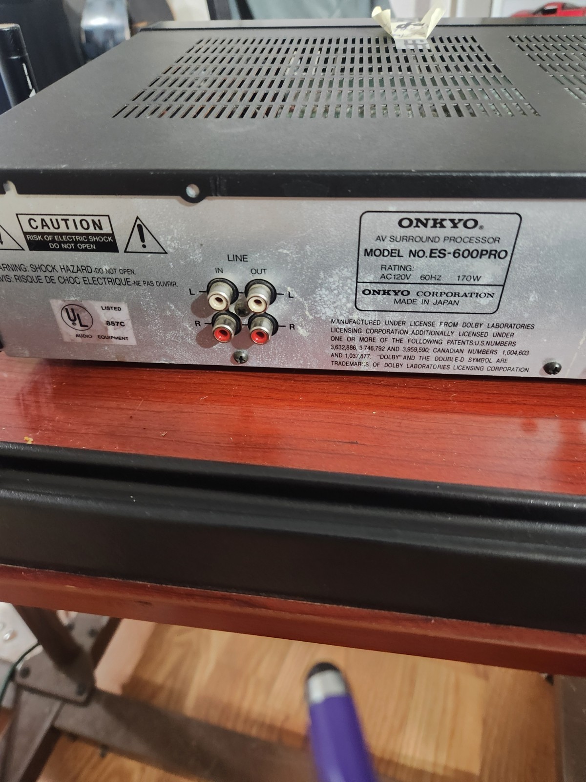 Onkyo ES-600PRO AV Surround Processor – Tested & Working, Dolby Pro Logic, Made