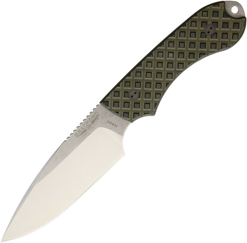 New Bradford Knives Guardian 4 OD Green / Black 4FE-009-N690