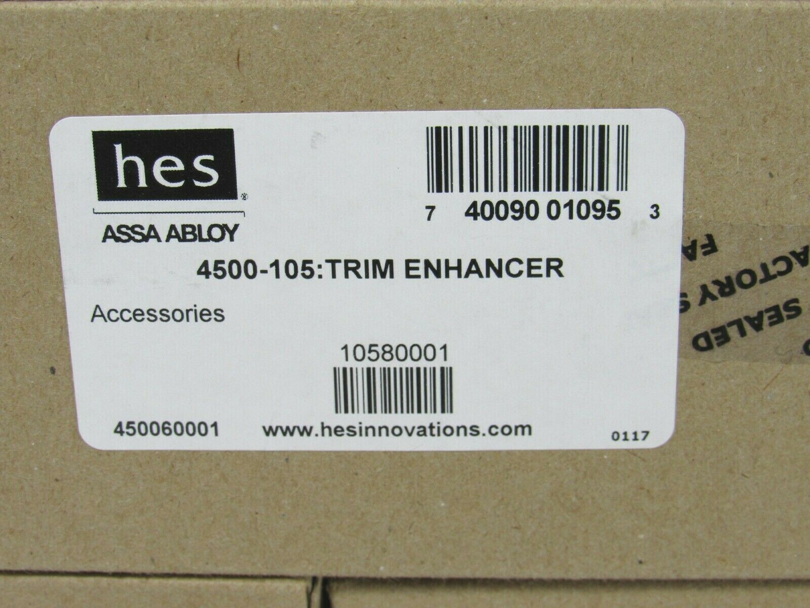 [Lot of 2] hes ASSA ABLOY 4500-105 Trim Enhancer for 4500 Series Strike [CTSA]