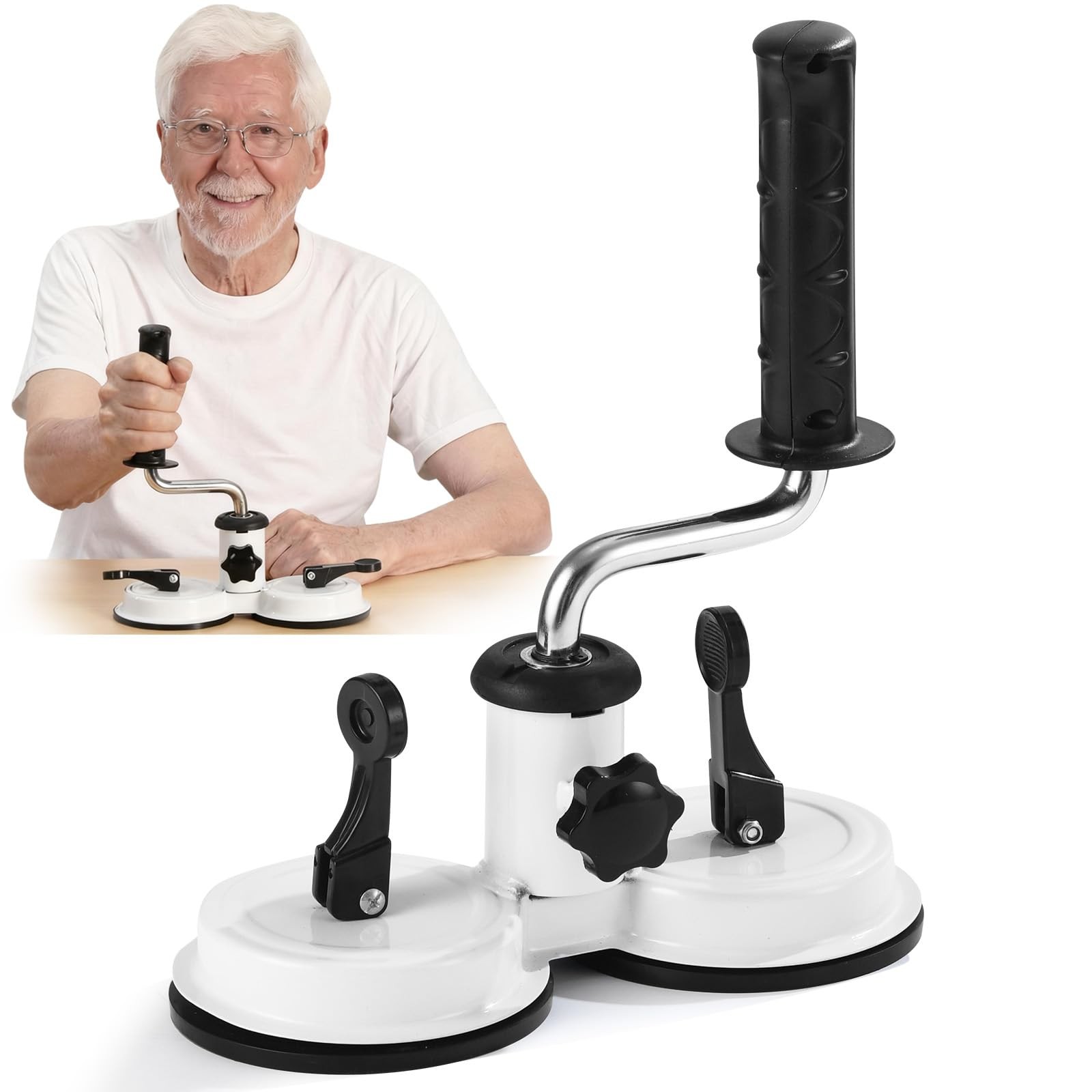 Arm Bike Exerciser for Physical Therapy - Adjustable Resistance Arm Rotation ...