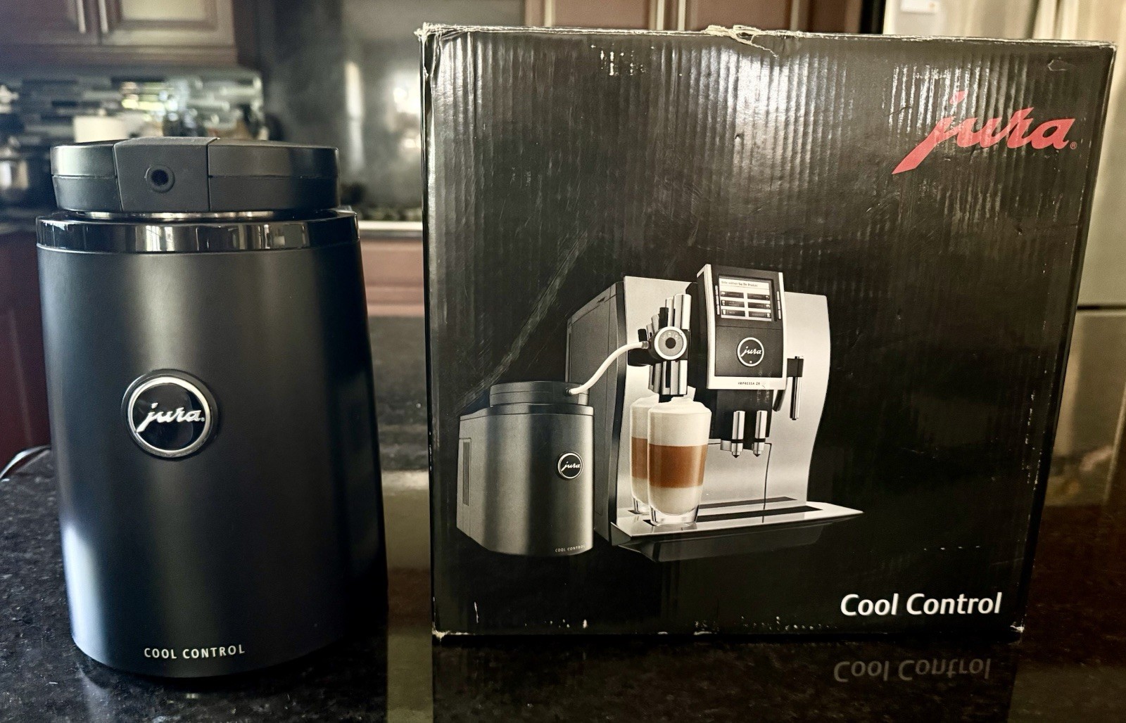 JURA Cool Control (580) Milk Cooler 1L Black 25W w/ Box, Manual + spare tubes