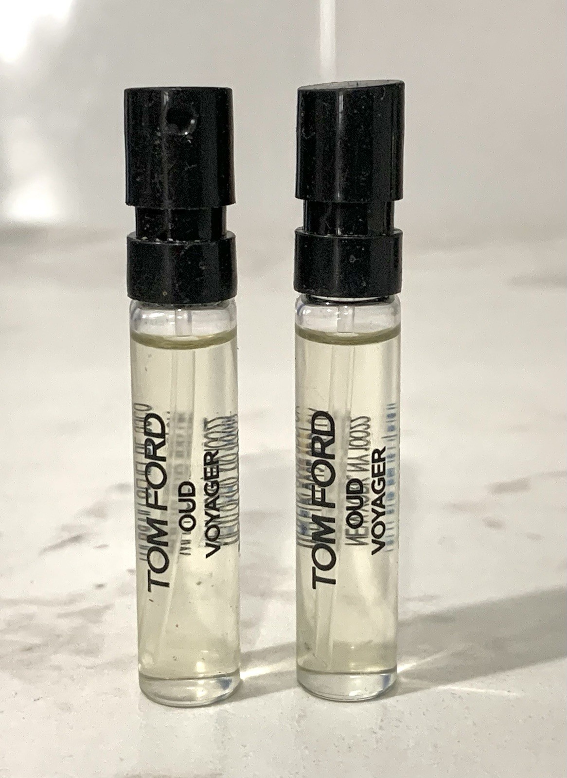 2X Tom Ford Oud Voyager Eau de Parfum Sample Spray .07oz, 2ml