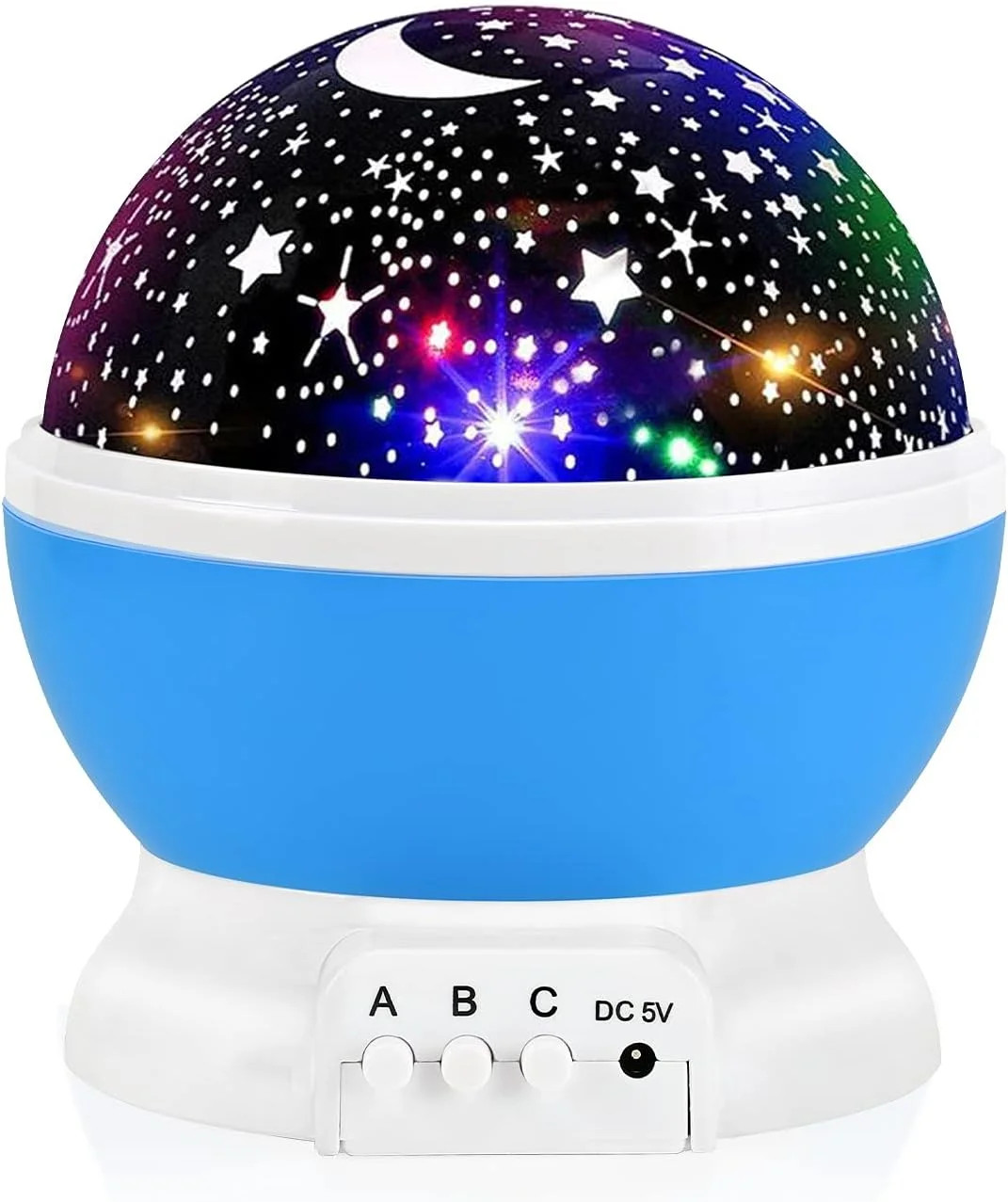 RICTLY Night Light for Kids, Kids Night Light Nebula 360 Degree Rotation - 4 LED