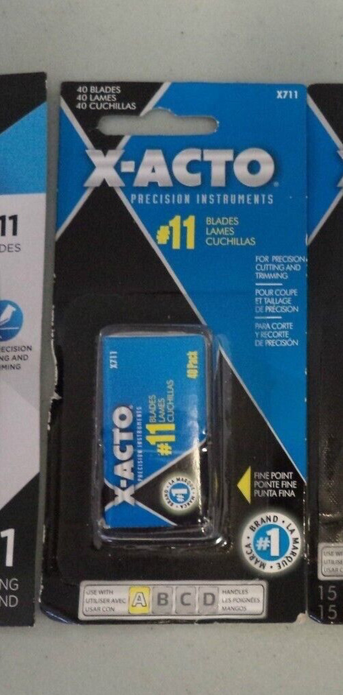 40 X-Acto GENUINE #11 Blades  pack X 711 X-ACTO XACTO Knife ORIGINAL OEM