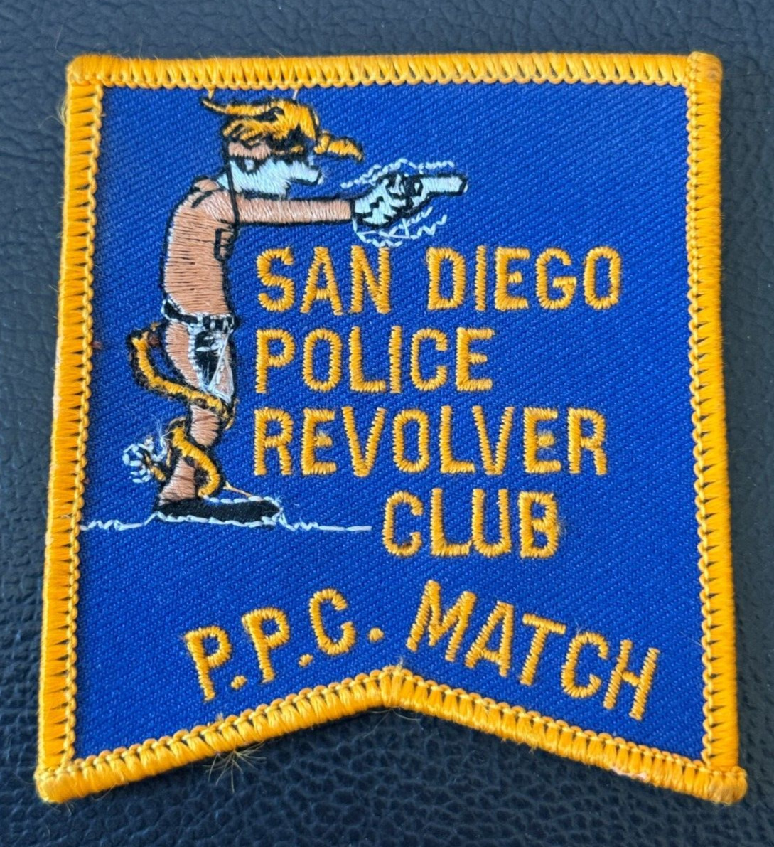 Vintage San Diego Police Revolver Club P.P.C. (Police Pistol Combat) Match Patch