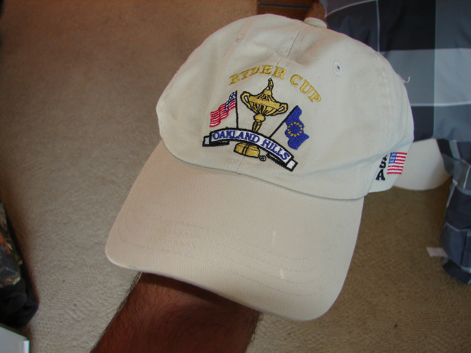 New Ryder Cup Oakland Hills Hat Ball Cap Adjustable Imperial 100% Cotton