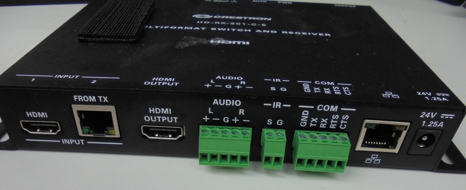 Crestron HD-TX-301-C-E HD-RX-201-C-E Multiformat Switch Transmitter and Receiver