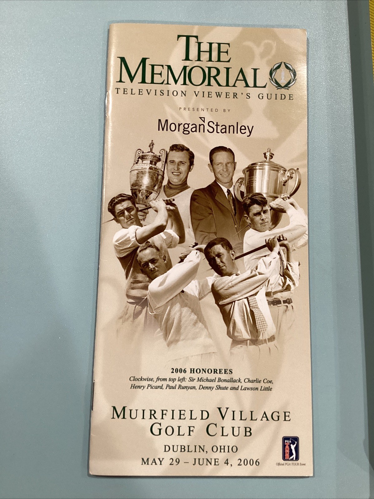2006 May29-June 4 The Memorial Golf Tournament TV Viewer’s Guide Booklet
