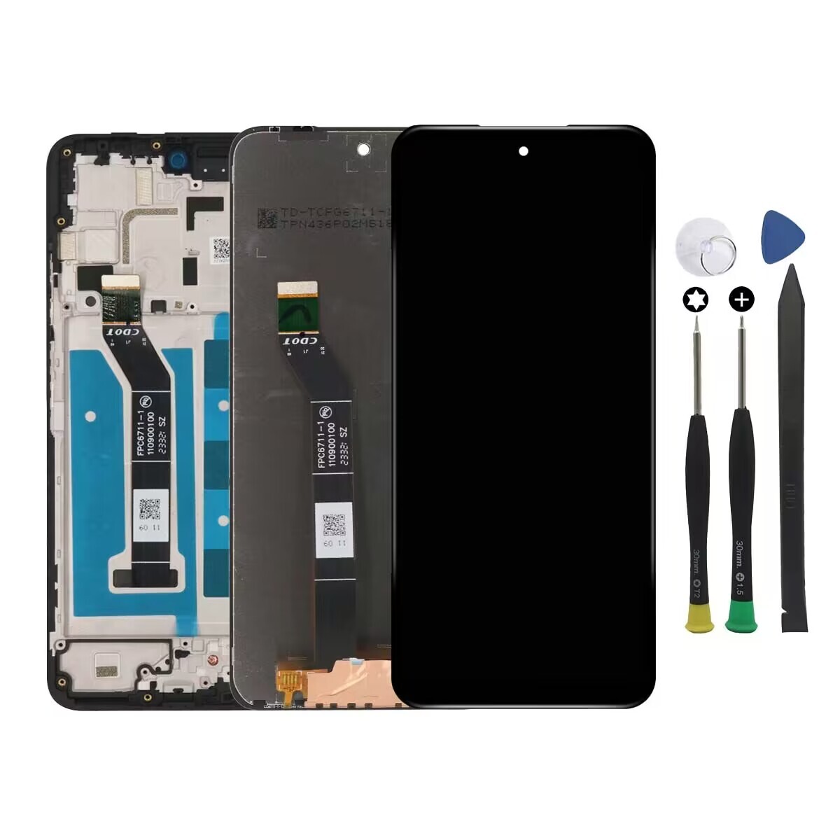 For Motorola Moto G Power 5G 2024 XT2415 LCD Touch Screen Digitizer ± Frame
