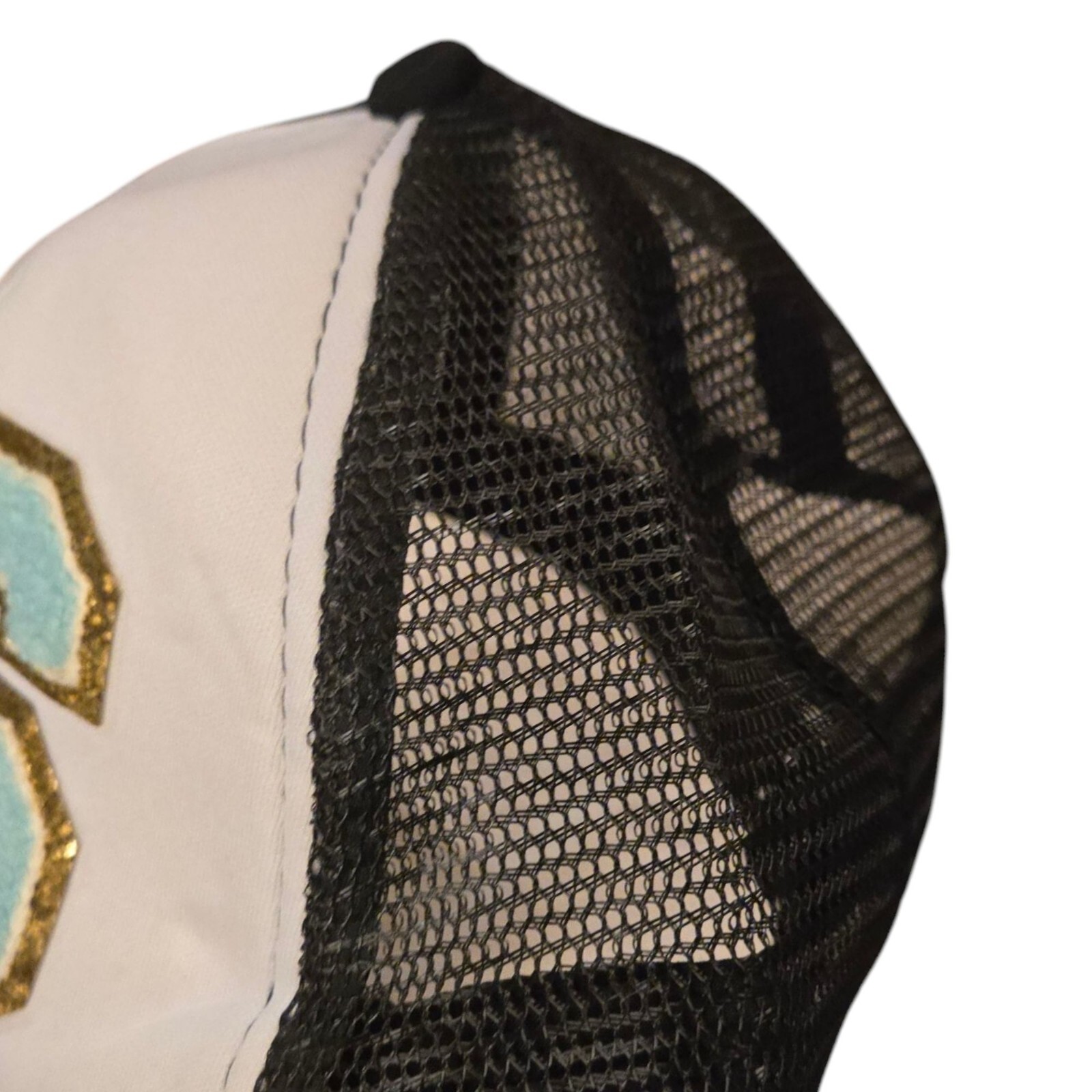 Letter S Trucker Hat Black White Mesh Snapback Smiley Face Lightning Bolt READ