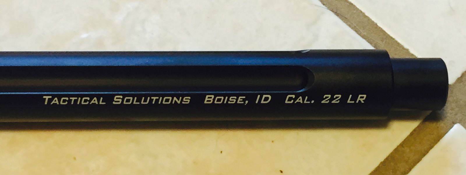 Tactical Solutions X-Ring 10/22 Matte Black Fluted Threaded Barrel 1022TE-MB