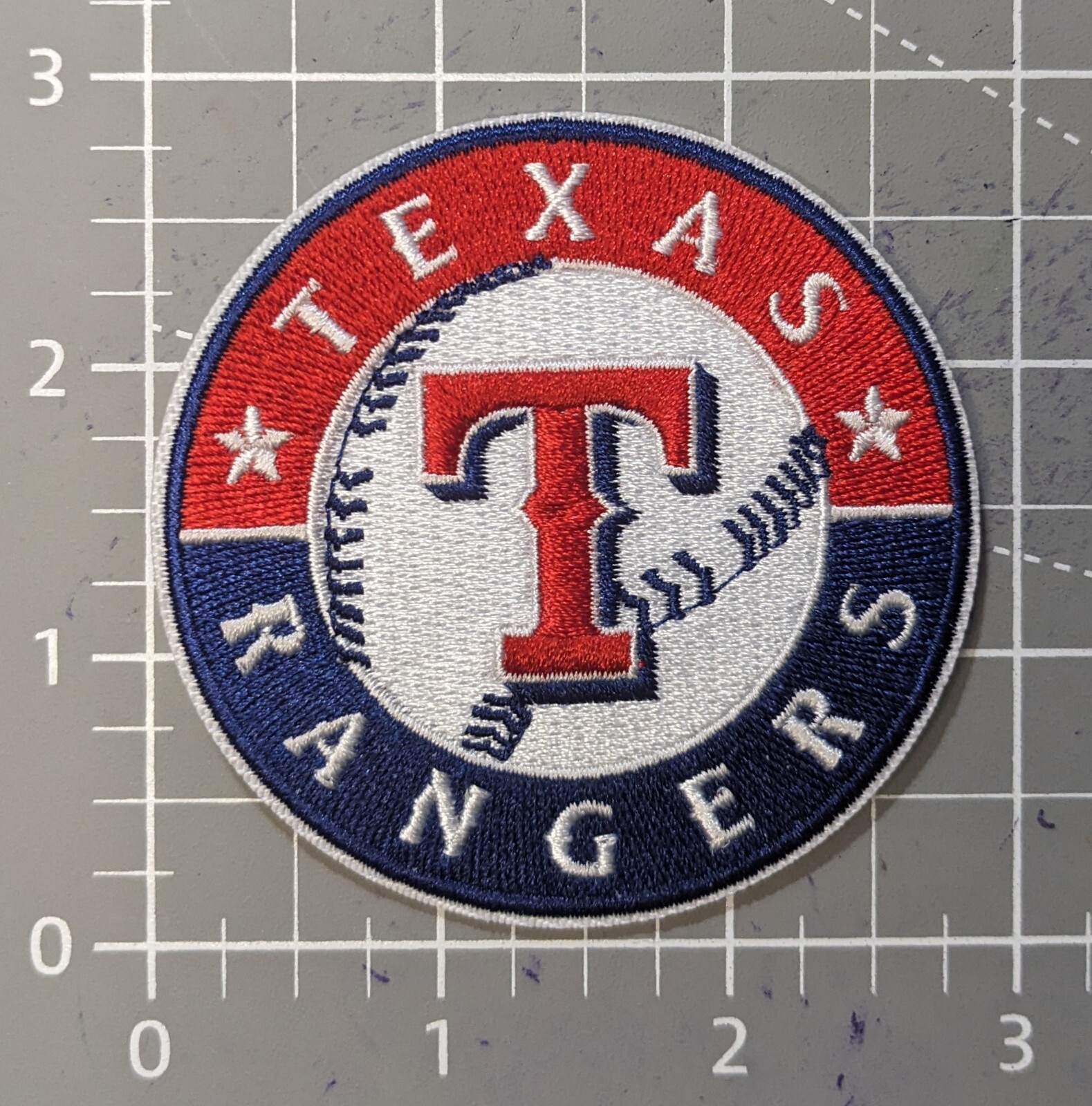 Texas Rangers Patch MLB Baseball World Series Embroidered Iron On Patch 2.75"