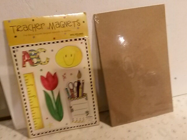 Teacher magnets lot 2 NOS sealed Penny Laine Papers Dallas TX