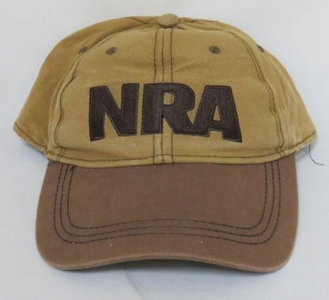 Vintage National Rifle Association NRA : (adjustable) - Color Browns Hat Cap