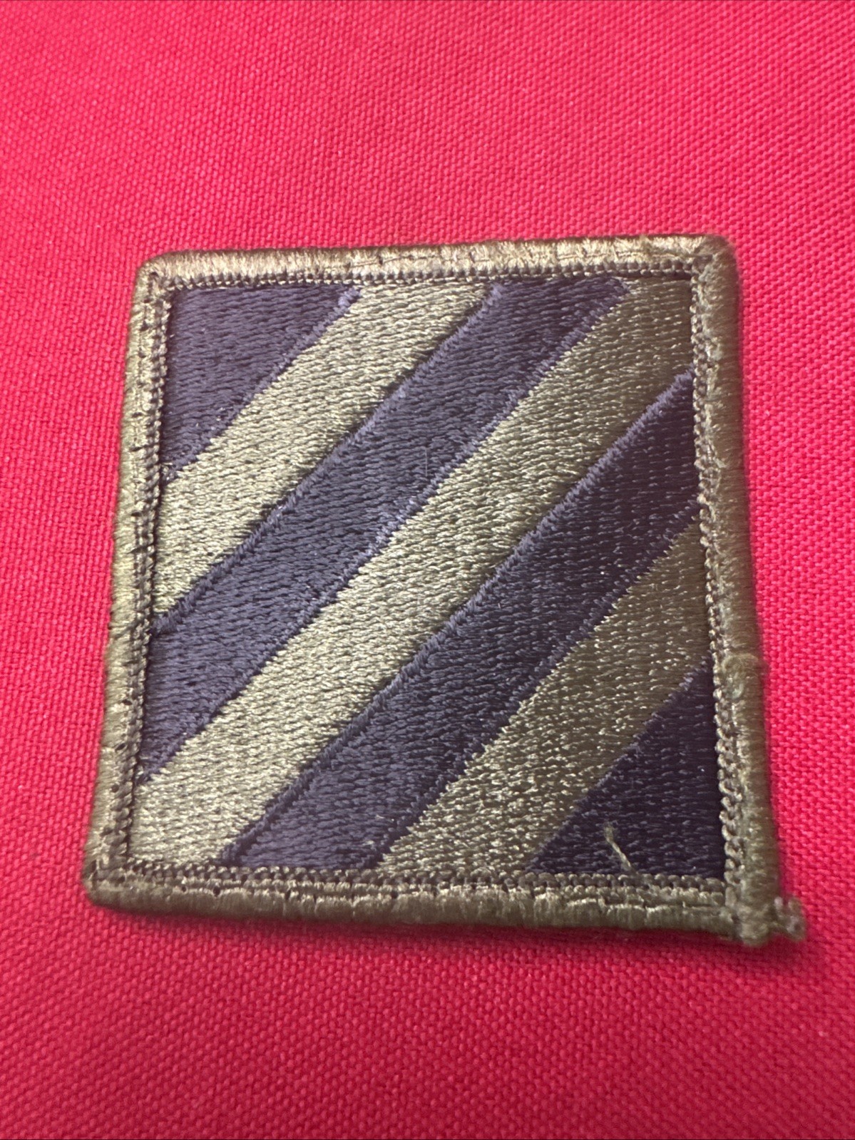 US Army 3rd Infantry Division Subdued Patch Sew On E826