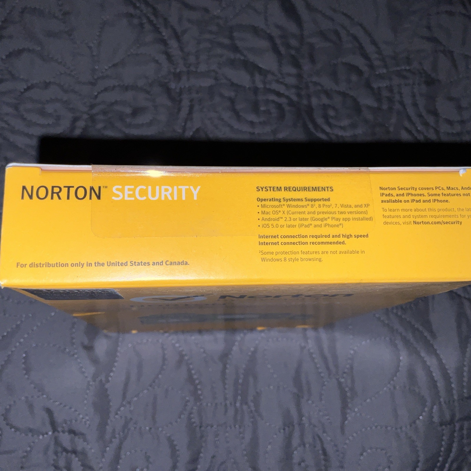 Norton by Symantec SECURITY for PC, Mac, smartphone or tablet (SEALED)