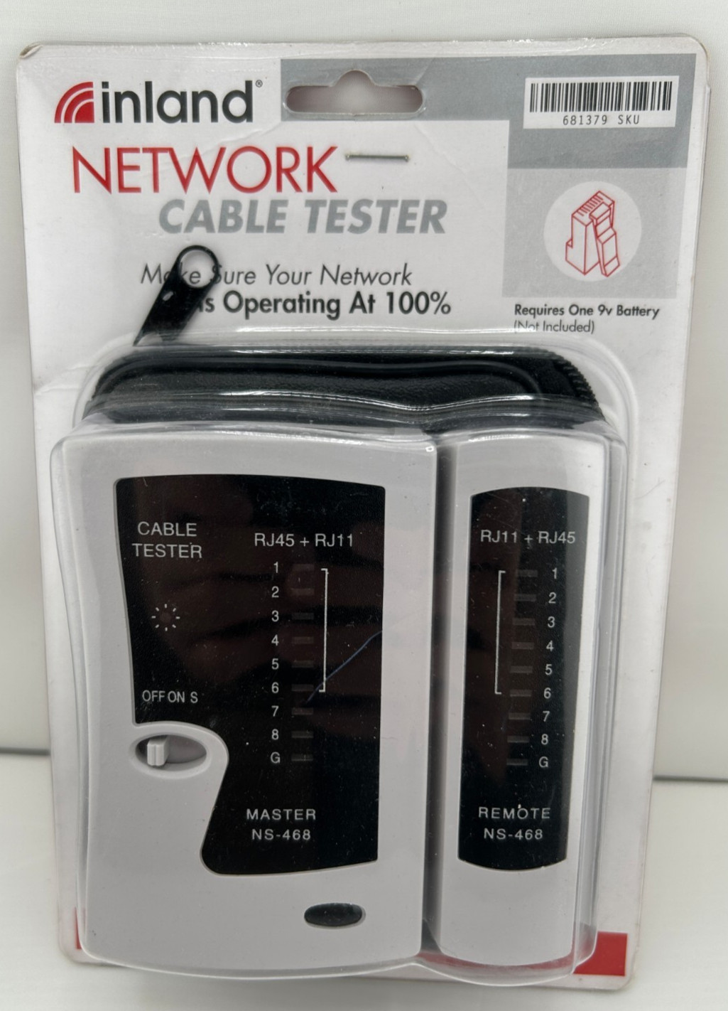NEW INLAND NETWORK CABLE TESTER NS-468