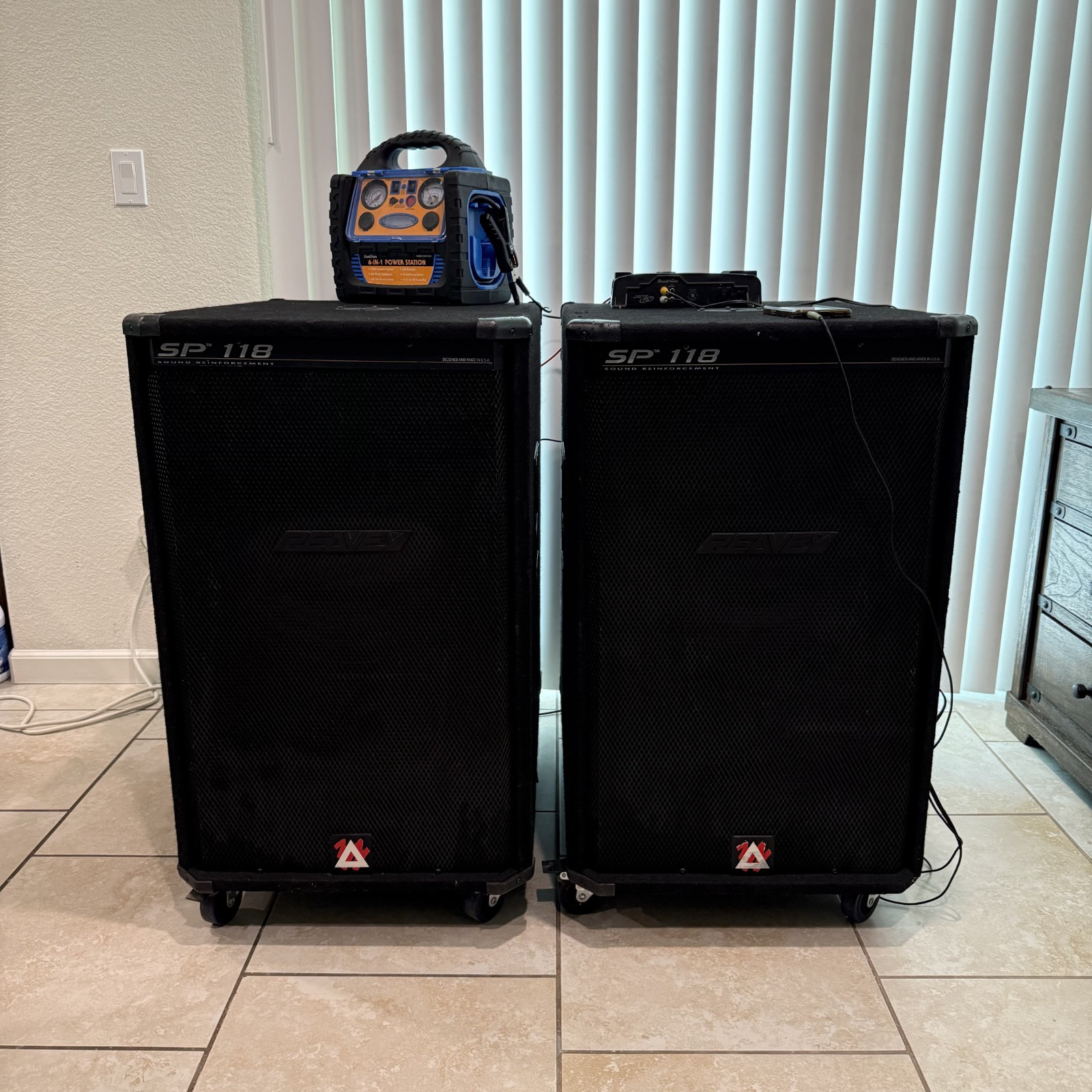 Peavey Pair SP 118 Subwoofer 18" Black Widow Speaker 8 Ohm 1400W Peak USA Made