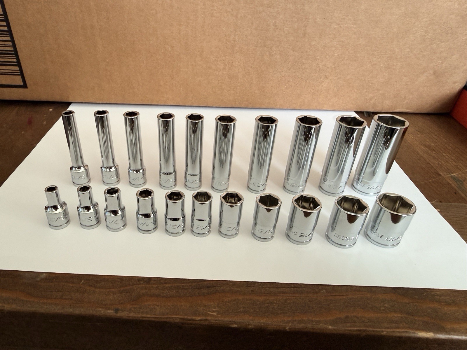 ICON Professional 1/4” Drive 6Pt SAE Shallow/Deep Socket Chrome-Choose Size SAE