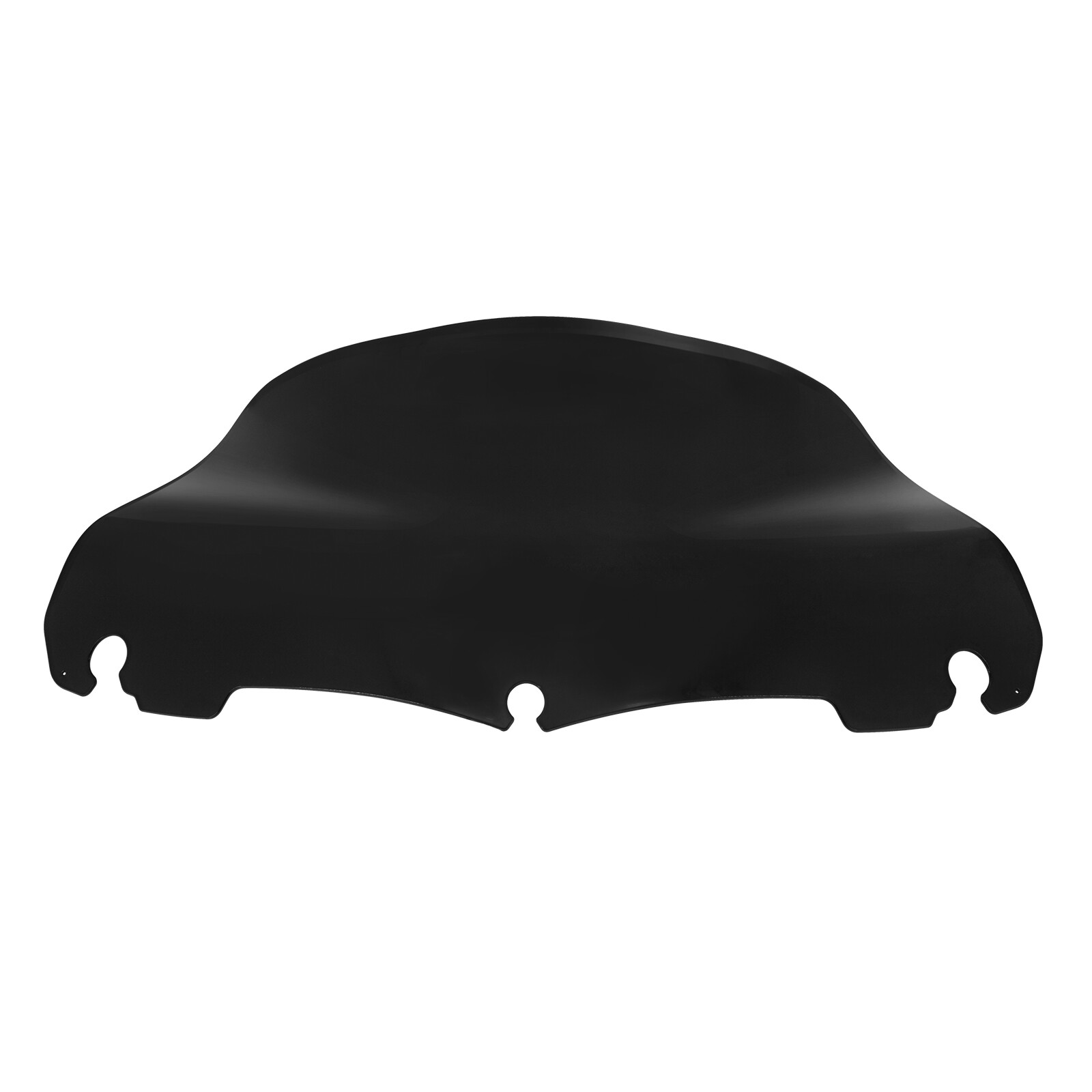 9" Black Wave Windshield Windscreen Fits For Harley Electra Tri Glide 2014-2023