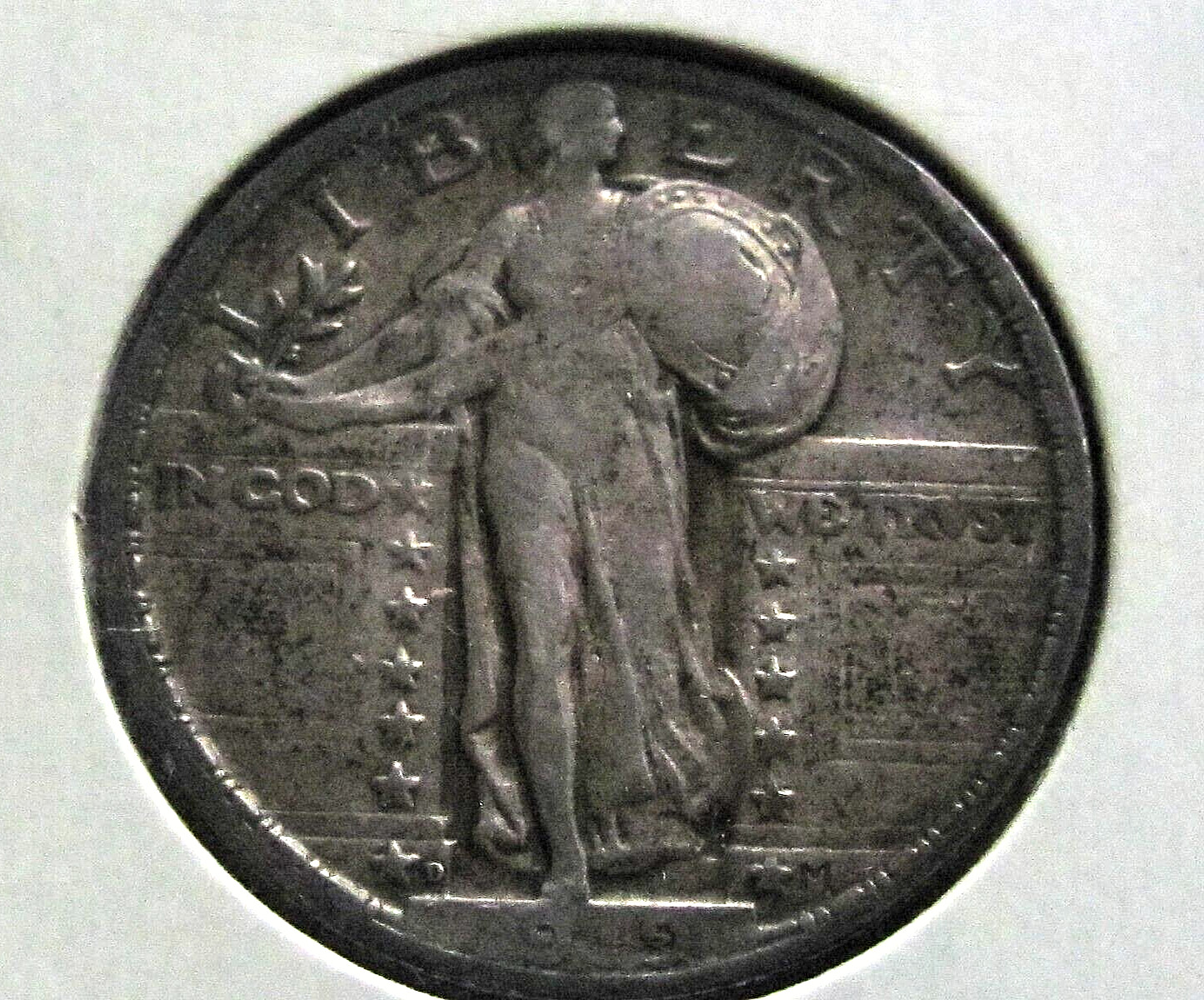 1919 D STANDING LIBERTY QUARTER, ORIGINAL, NICE