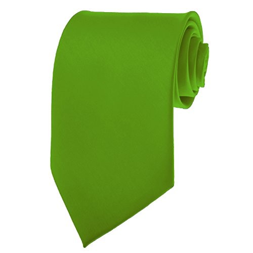 K. Alexander Solid Color Ties - Multiple Colors - Classic 3.5" Clover Green