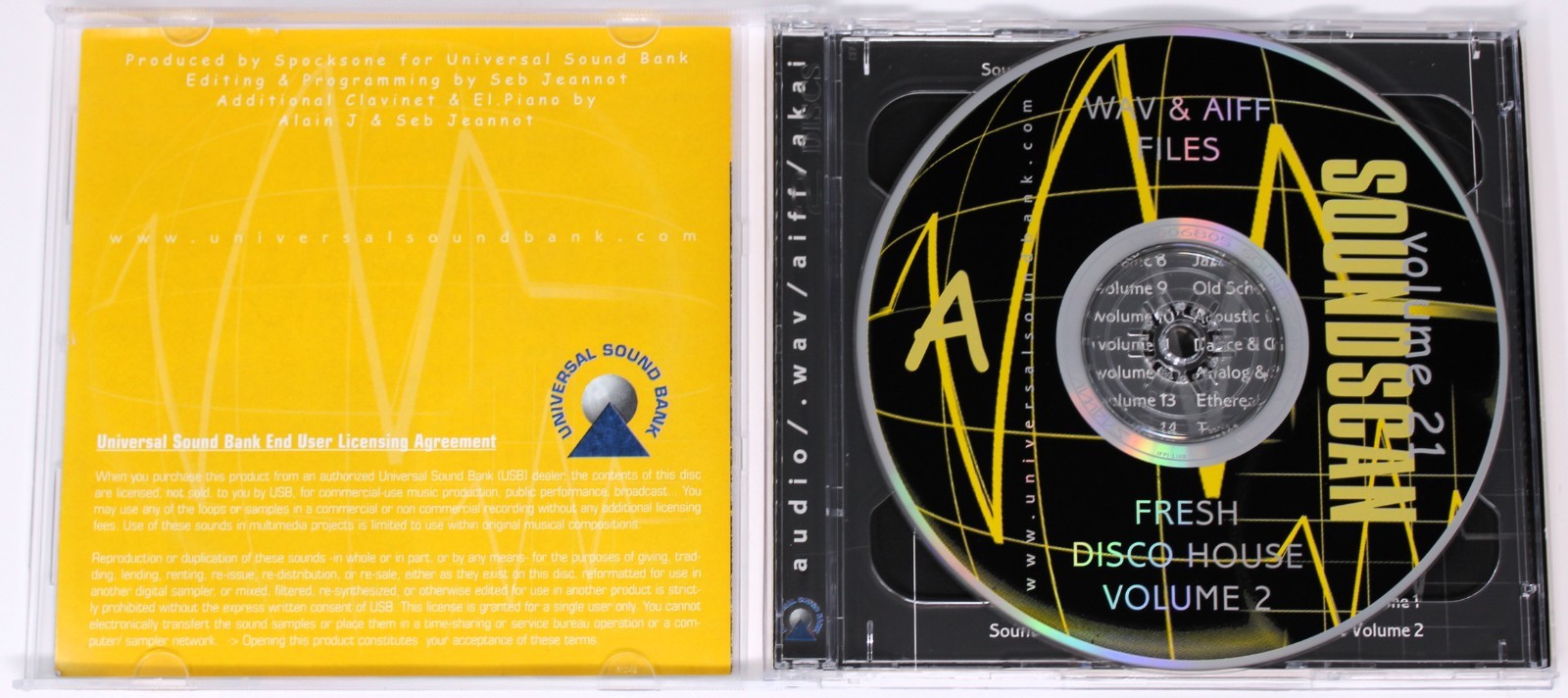 USB Soundscan 21 Fresh Disco House 2 Akai Sample/Sound Library/Sampling 2 CD