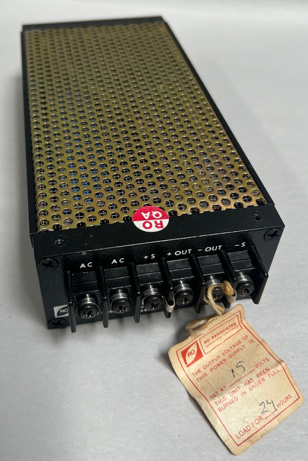 RO Associates Model 106 Electric Power Supply (A10)