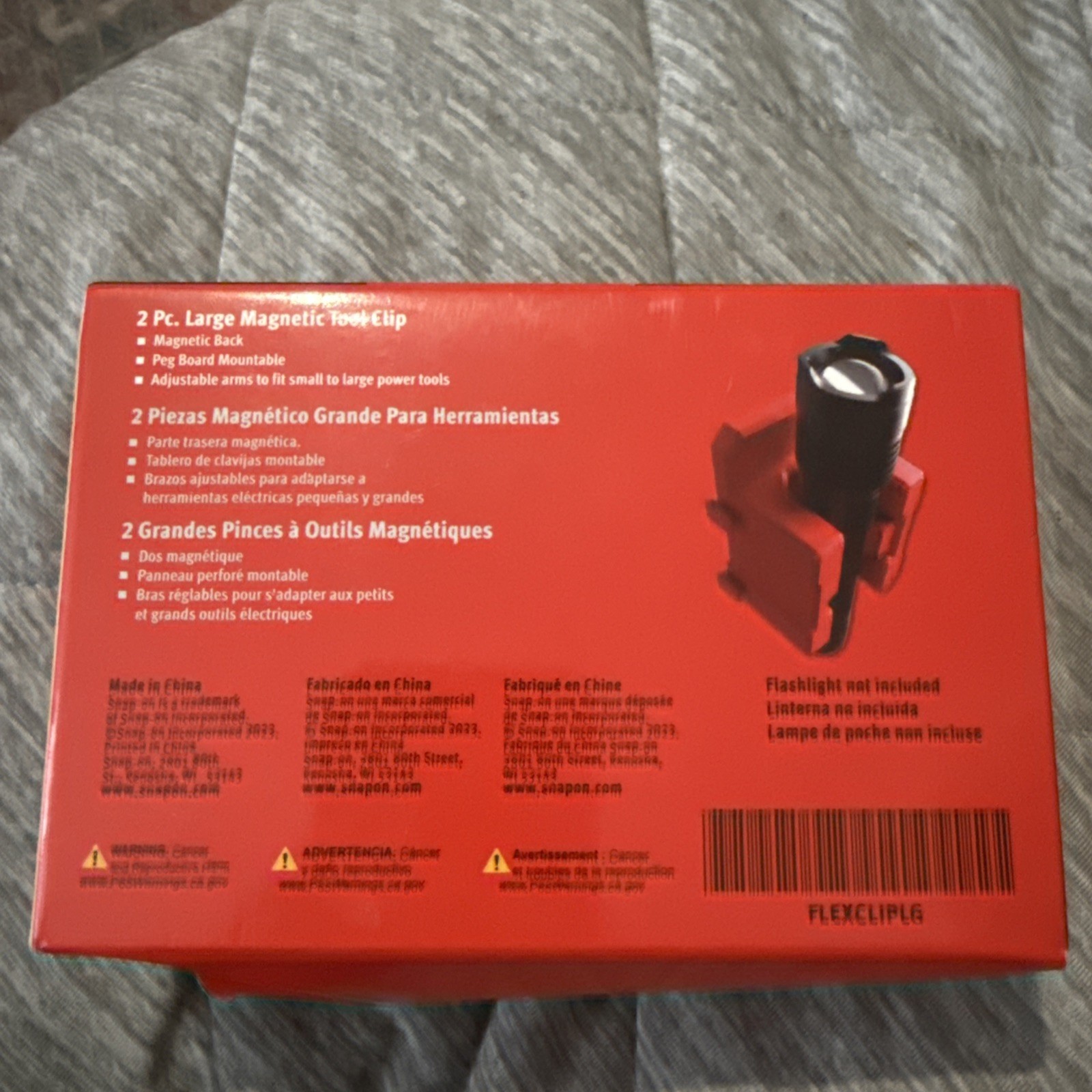 Snap On 2 Piece Large Magnetic Tool Clip