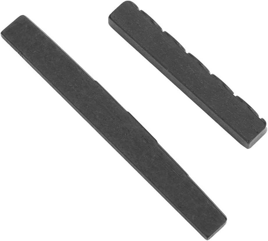Guitar Nut and Saddle, 6 String Acoustic Guitar Ebony Bone Bridge Saddle and ...