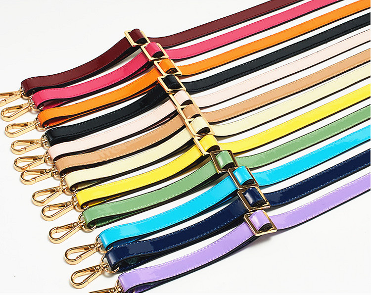 Genuine Patent Leather Shoulder Crossbody Bag Handle Replacement Handbag Strap