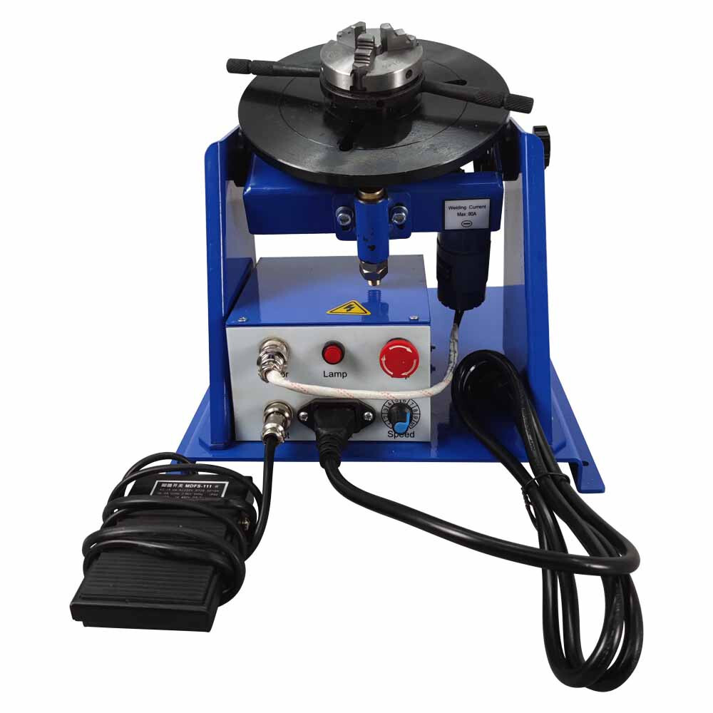 10KG Rotary Welding Positioner Turntable With 65mm Chuck 110V