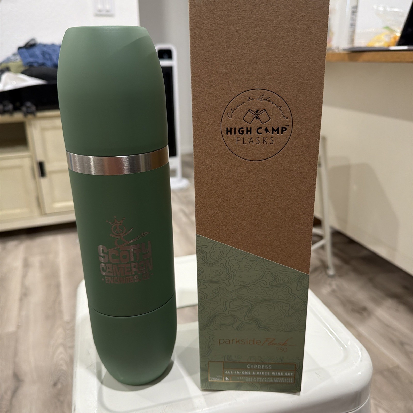 New Rare Scotty Cameron Gallery Exclusive 750 ML Parkside Flask Sold Out Green