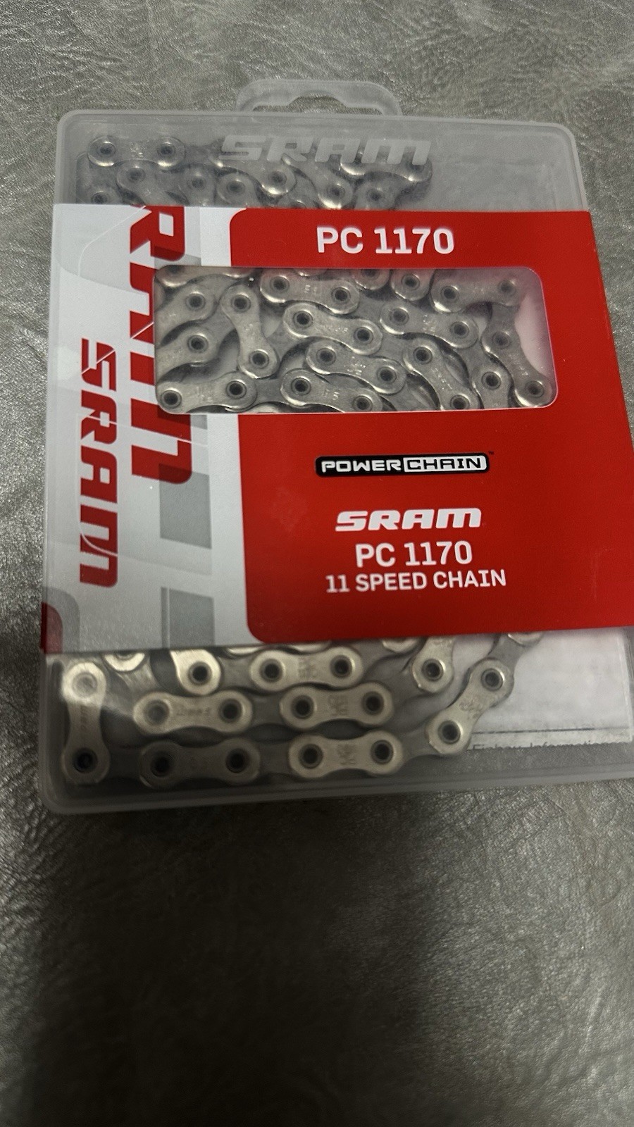 SRAM PC 1170 11 Speed Steel Bicycle Chain Silver 114 Links PowerLock Connector