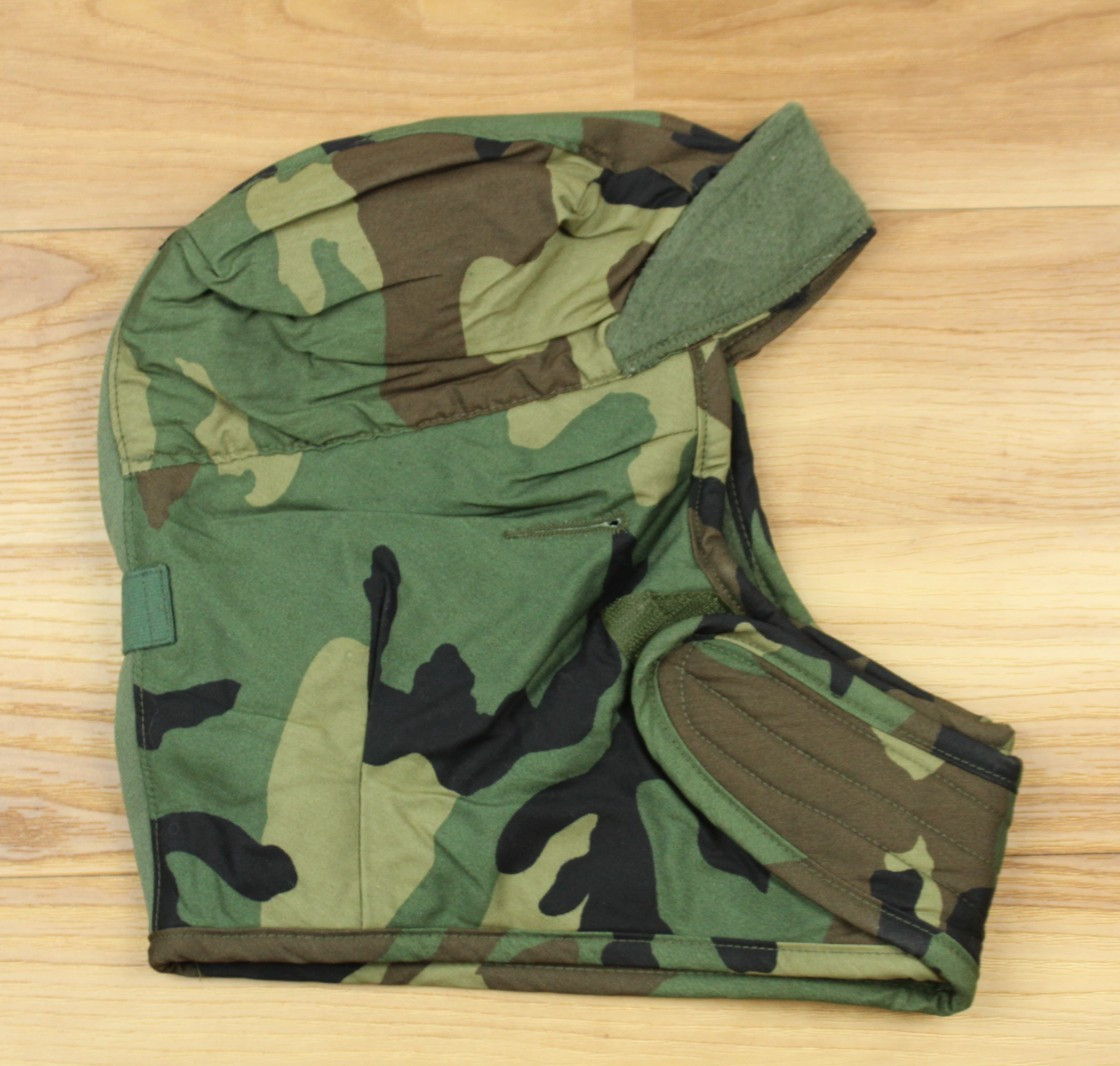 Sale! NOS US Military Cold Weather Helmet Liner Pyle Cap Woodland Camo - 7 1/4