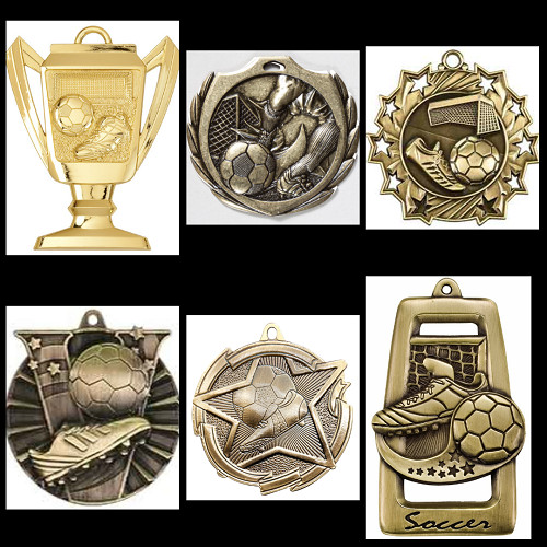 Soccer or Futsal Medals with Ribbons, awards