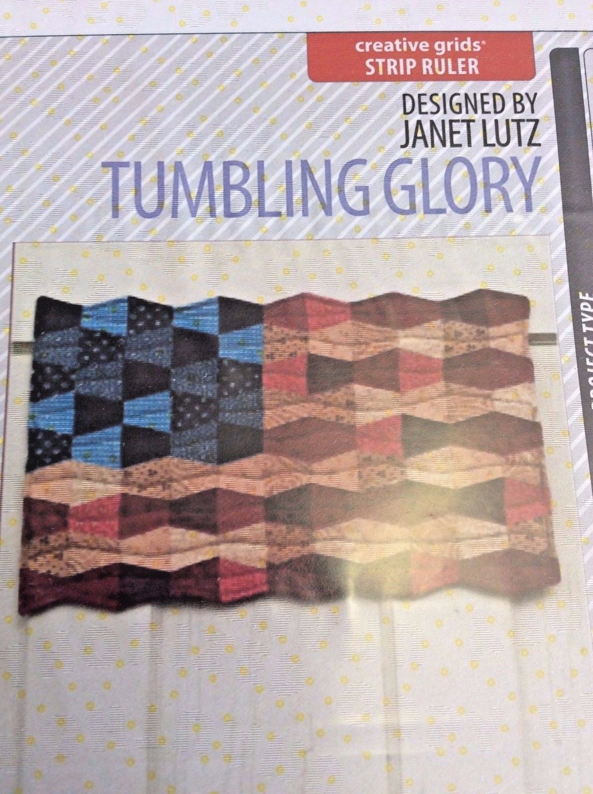 CUT LOOSE PRESS #CLPJLU001 TUMBLING GLORY WALL HANGING PATTERN